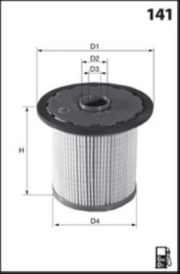 Filtro combustible MISFAT FILTRATION ref. F117
