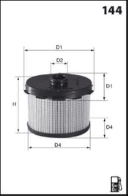 Filtre à carburant (Filtre à gasoil) MISFAT FILTRATION ref. FM646