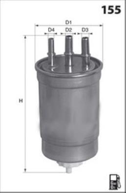Filtre à carburant (Filtre à gasoil) MISFAT FILTRATION ref. M635