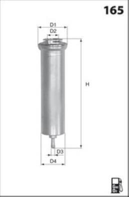 Filtre à carburant (Filtre à gasoil) MISFAT FILTRATION ref. M690