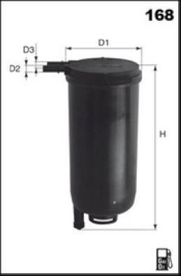 Filtre à carburant (Filtre à gasoil) MISFAT FILTRATION ref. F144