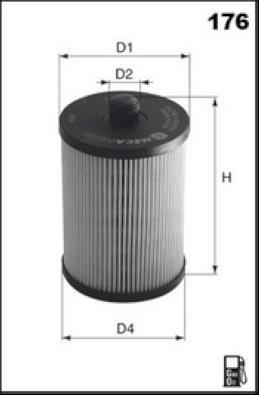 Filtro de combustível MISFAT FILTRATION ref. F126