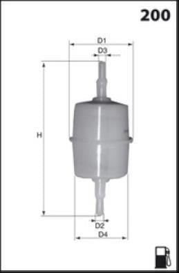 Filtro combustible MISFAT FILTRATION ref. E009