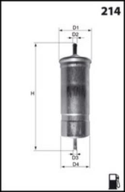 Filtro de combustível MISFAT FILTRATION ref. E569