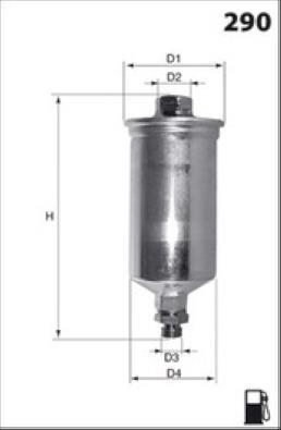 Filtre à carburant (Filtre à gasoil) MISFAT FILTRATION ref. E505