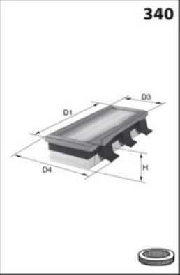 Filtre à air MISFAT FILTRATION ref. P709