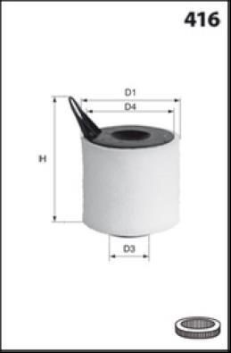 Filtre à air MISFAT FILTRATION ref. R291