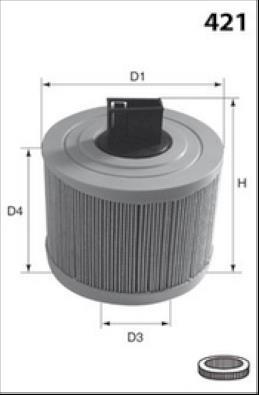 Filtro de aire (de coche) MISFAT FILTRATION ref. R1240A