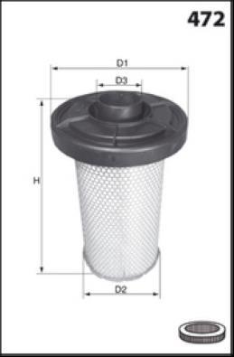 Filtre à air MISFAT FILTRATION ref. R1132