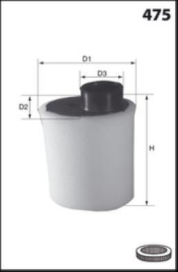 Filtre à air MISFAT FILTRATION ref. R844