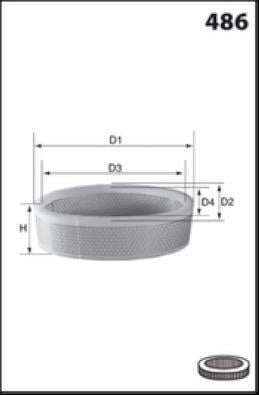 Filtre à air MISFAT FILTRATION ref. R916