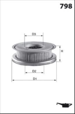 Filtre à huile MISFAT FILTRATION ref. L118