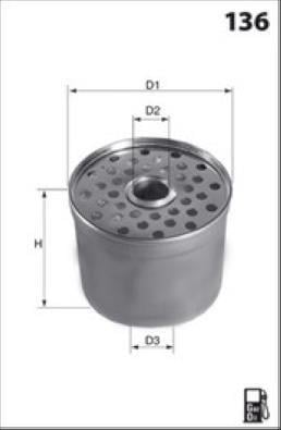 Filtre à carburant (Filtre à gasoil) LUCAS ref. LFDE103