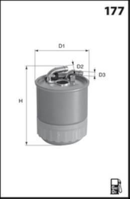 Filtre à carburant (Filtre à gasoil) LUCAS ref. LFDF269