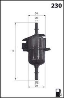 Filtre à carburant (Filtre à gasoil) LUCAS ref. LFPF010