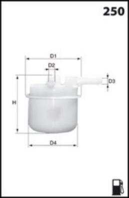 Filtre à carburant (Filtre à gasoil) LUCAS ref. LFPF042