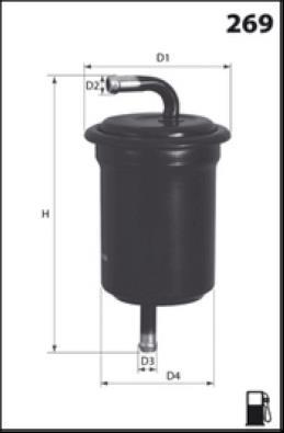 Filtre à carburant (Filtre à gasoil) LUCAS ref. LFPF061