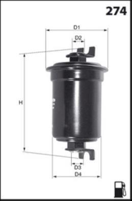 Filtre à carburant (Filtre à gasoil) LUCAS ref. LFPF035