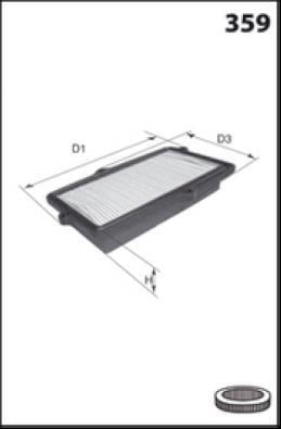 Filtre à air LUCAS ref. LFAF403
