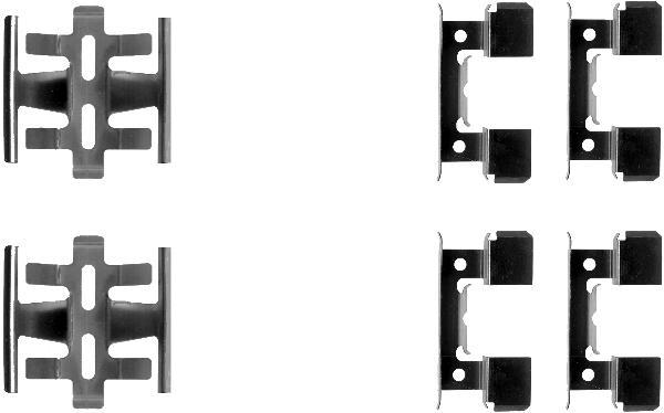 Kit d'accessoires, plaquette de frein à disque HELLA PAGID 8DZ 355 204-871