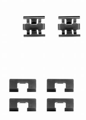 Kit d'accessoires, plaquette de frein à disque HELLA PAGID 8DZ 355 202-261