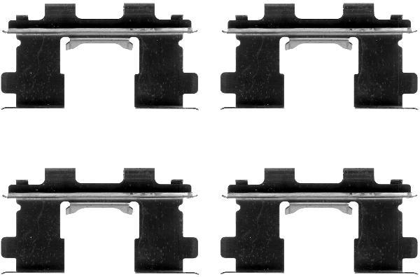 Kit d'accessoires, plaquette de frein à disque HELLA PAGID 8DZ 355 202-821