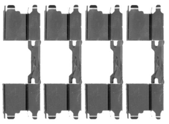 Kit d'accessoires, plaquette de frein à disque HELLA PAGID 8DZ 355 203-501