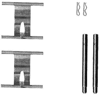 Kit d'accessoires, plaquette de frein à disque HELLA PAGID 8DZ 355 203-191