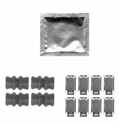 Kit d'accessoires, plaquette de frein à disque HELLA PAGID 8DZ 355 204-251