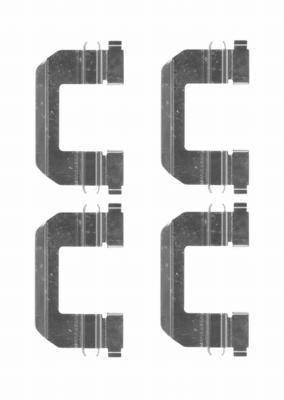 Kit d'accessoires, plaquette de frein à disque HELLA PAGID 8DZ 355 204-391