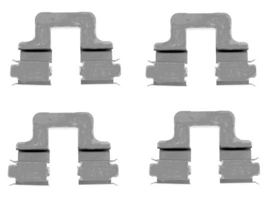 Kit d'accessoires, plaquette de frein à disque HELLA PAGID 8DZ 355 203-551