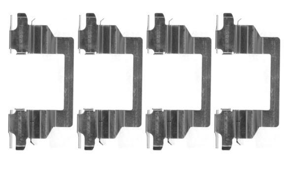 Kit d'accessoires, plaquette de frein à disque HELLA PAGID 8DZ 355 204-721