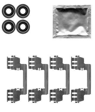 Kit d'accessoires, plaquette de frein à disque HELLA PAGID 8DZ 355 204-761