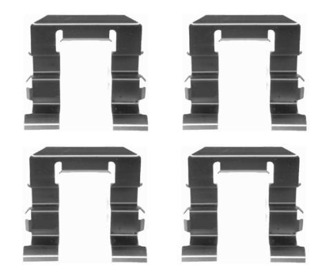 Kit d'accessoires, plaquette de frein à disque HELLA PAGID 8DZ 355 205-381