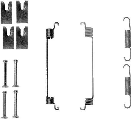 Kit d'accessoires, mâchoire de frein HELLA PAGID 8DZ 355 200-841