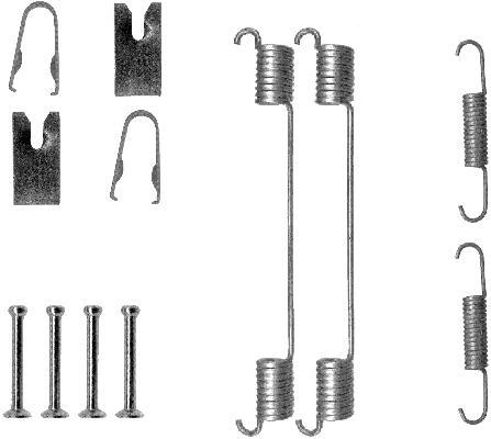 Kit d'accessoires, mâchoire de frein HELLA PAGID 8DZ 355 200-871