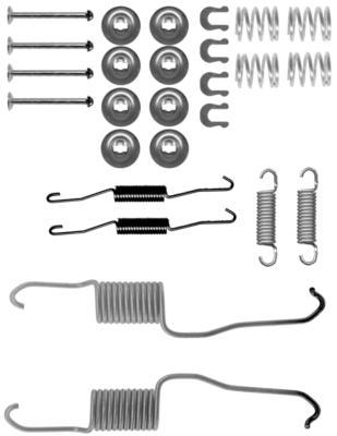 Kit d'accessoires, mâchoire de frein HELLA PAGID 8DZ 355 200-891