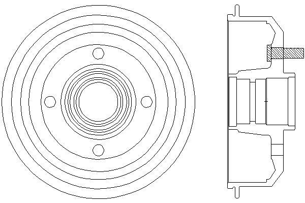 Jeu de 2 tambours de frein HELLA PAGID 8DT 355 300-161