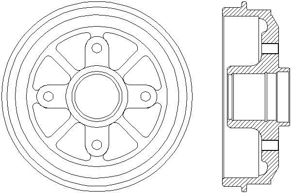 Jeu de 2 tambours de frein HELLA PAGID 8DT 355 301-311