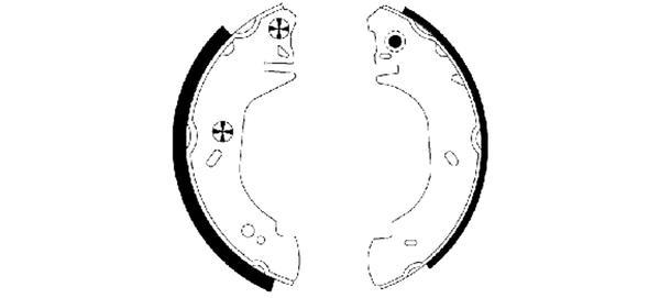 Kit de freins à tambours HELLA PAGID 8DB 355 004-681