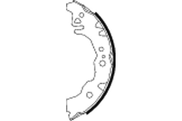 Jeu de 4 mâchoires de frein HELLA PAGID 8DB 355 003-071