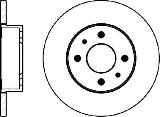 Jeu de 2 disques de frein HELLA PAGID 8DD 355 101-131