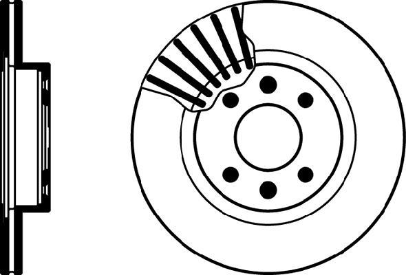 Jeu de 2 disques de frein HELLA PAGID 8DD 355 101-281
