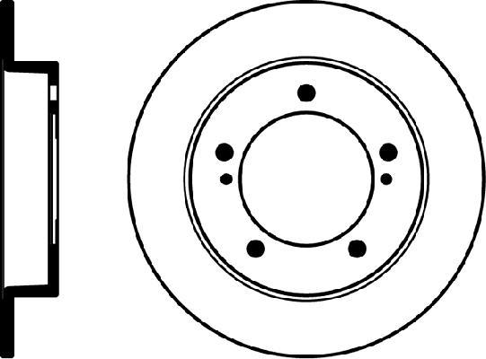 Jeu de 2 disques de frein HELLA PAGID 8DD 355 101-291