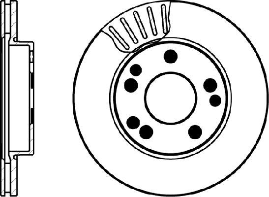 Jeu de 2 disques de frein HELLA PAGID 8DD 355 101-461