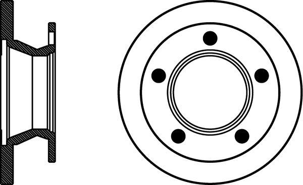 Jeu de 2 disques de frein HELLA PAGID 8DD 355 101-471