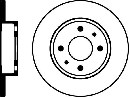 Jeu de 2 disques de frein HELLA PAGID 8DD 355 101-481