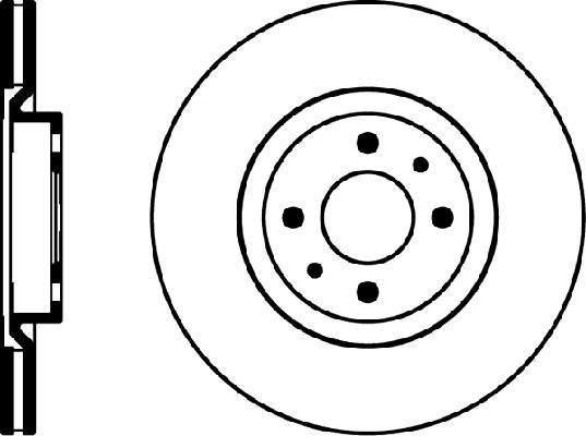 Jeu de 2 disques de frein HELLA PAGID 8DD 355 102-531