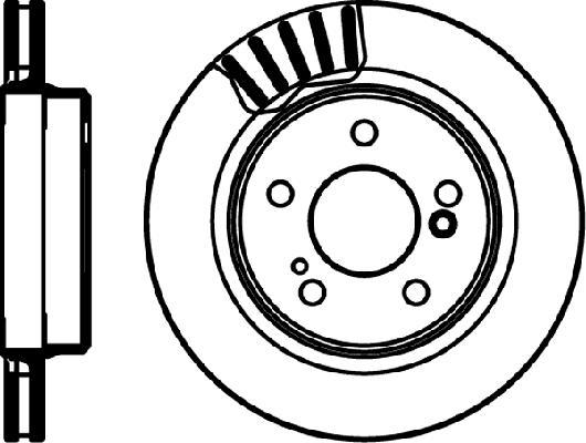 Jeu de 2 disques de frein HELLA PAGID 8DD 355 103-041