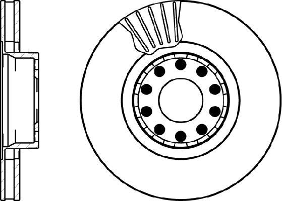 Jeu de 2 disques de frein HELLA PAGID 8DD 355 104-351